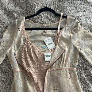 Free People Soft Cream Lace Bralette